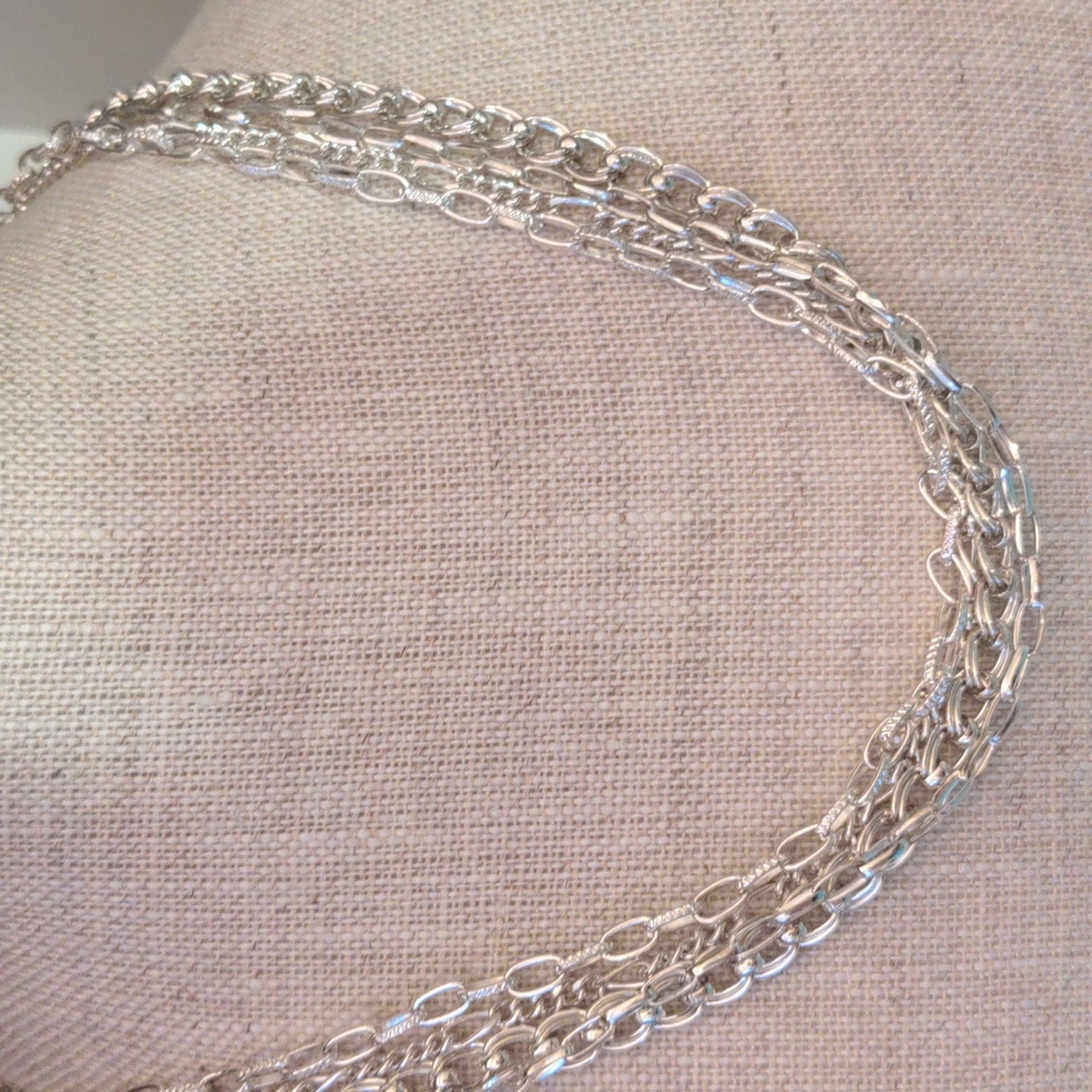 Stainless steel Silver chains, 5 different New Shiny hypoallergenic, non-tarnish